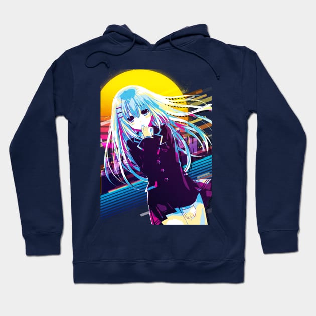 Date A Live - Origami Tobiichi Hoodie by 80sRetro